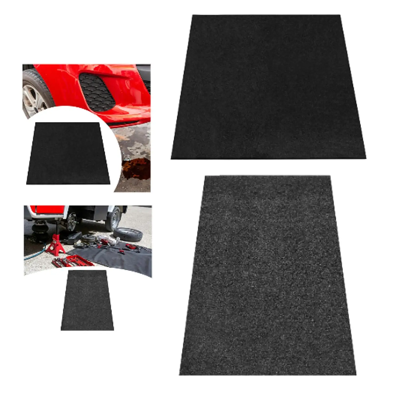 

Oil Change Mat Polyester Anti Splash Pad Heat Resistant Maintenance Mat for Mechanics and Car Technicians