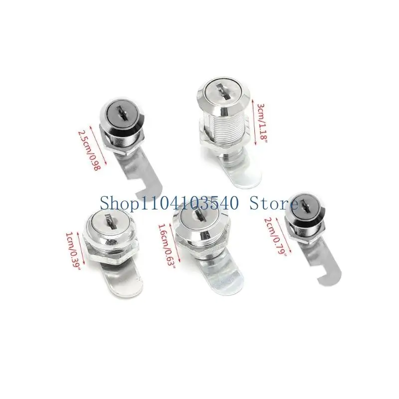02DC 10-30mm Lock Filing Cabinet Post Mailbox Drawer Cupboard Locker 2 for Key