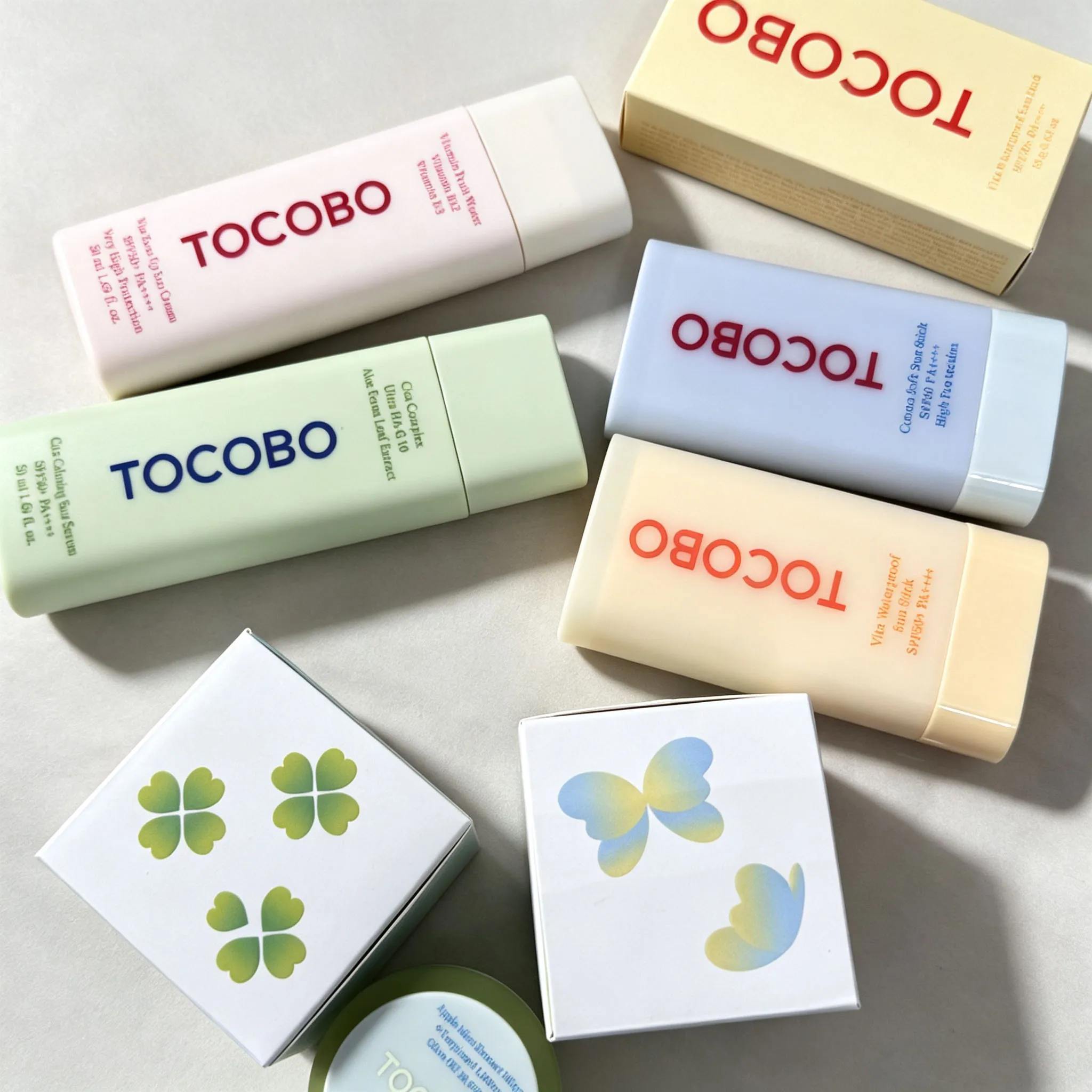 TOCOBO Sun protection set Sunscreen Sunscreen Stick Sun Primer Eye Gel Cream Cleansing Foam Cleansing Oil Lip moisturizing Mask