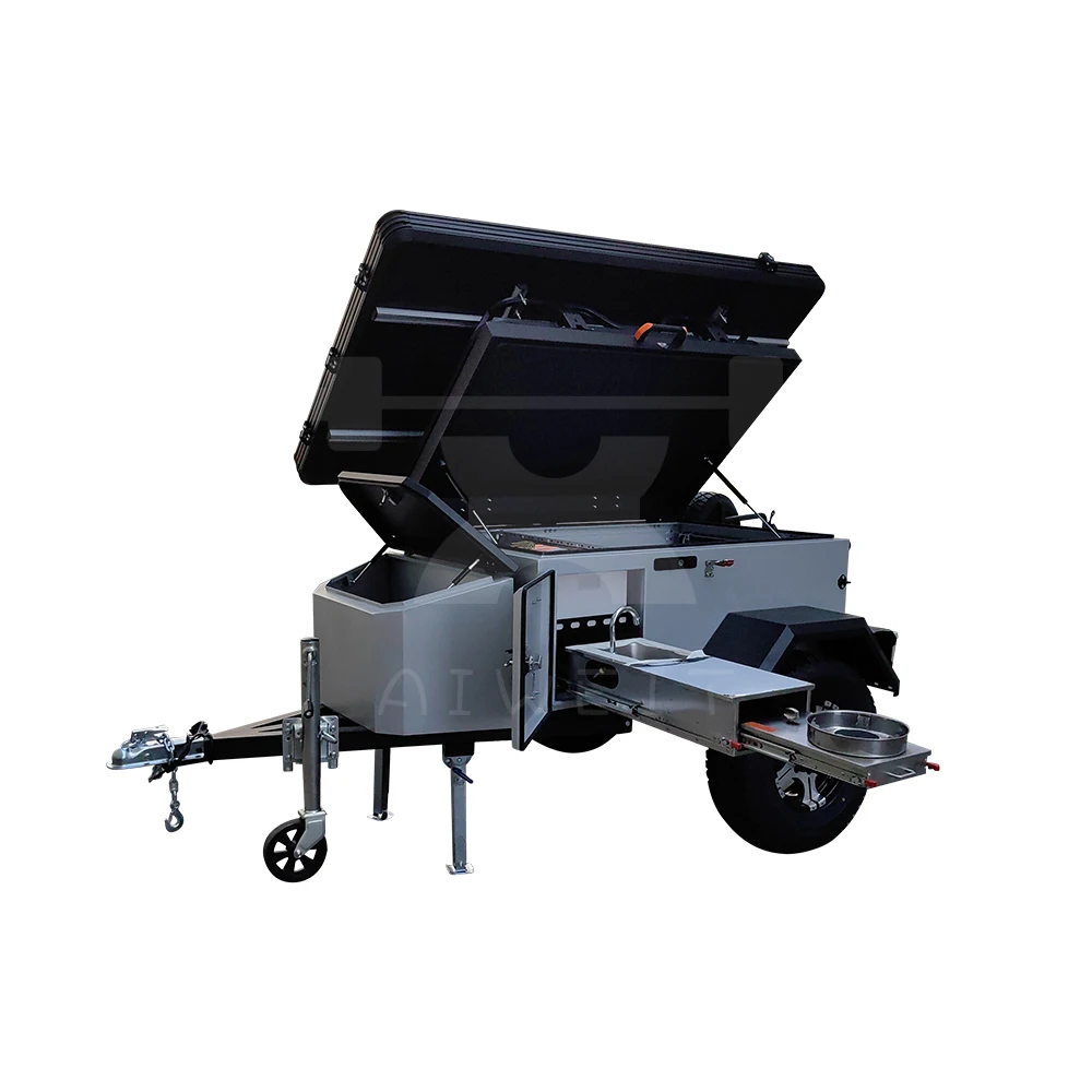 （Factory Direct Sale）Off Road Teardrop Camper Travel Trailer With Independent Suspension camping trailer