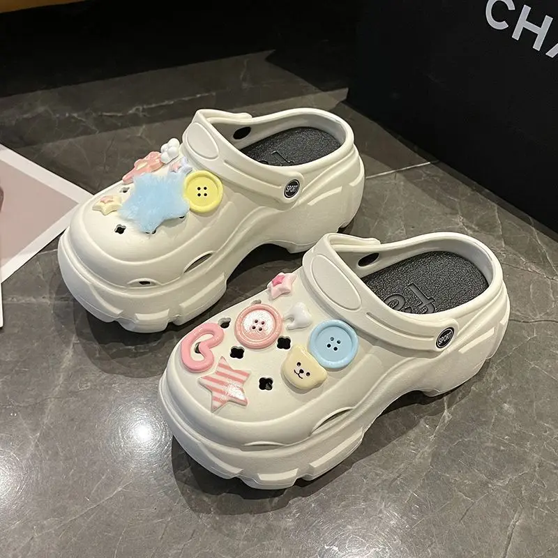 Summer Beach Slippers Women EVA Platform Sandals Cute Slip Resistant Holiday Shoes