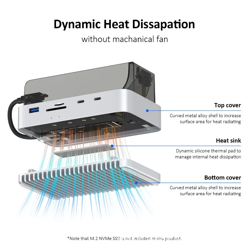 Hard Disk Case M.2 Desktop Storage Vertical Stand Docking Station Base y