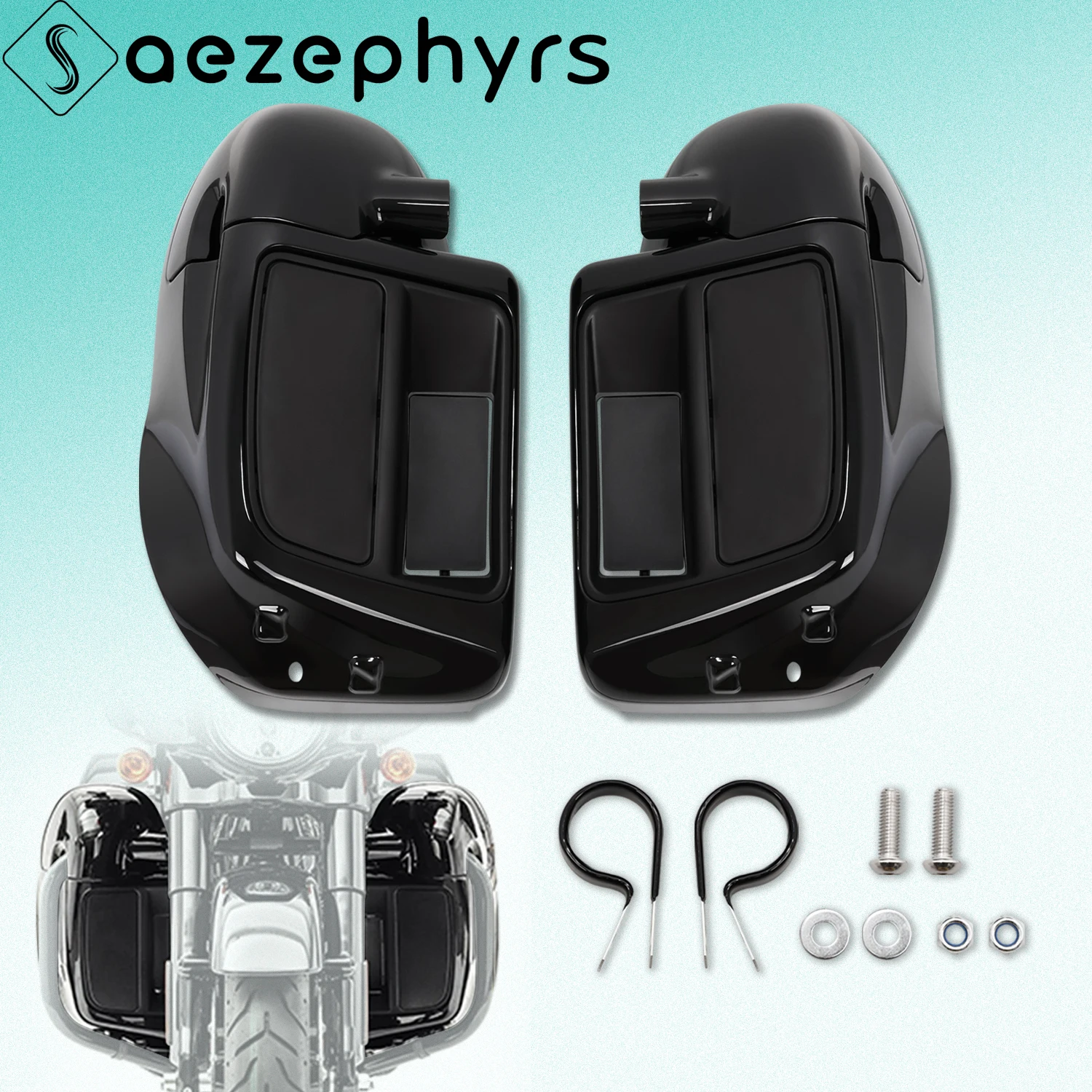 

Motorcycle Lower Vented Leg Fairing W/Glove Box for Harley Touring CVO Electra Glide Road King Street Glide Road Glide 2014-2025