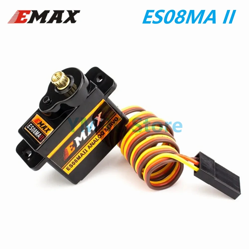 

4 шт. EMAX ES08MA II 12 г 2 кг.см @ 6 В 15T мини-аналоговый сервопривод с металлической шестерней для FPV Racing Drone Racing самолет с фиксированным крылом