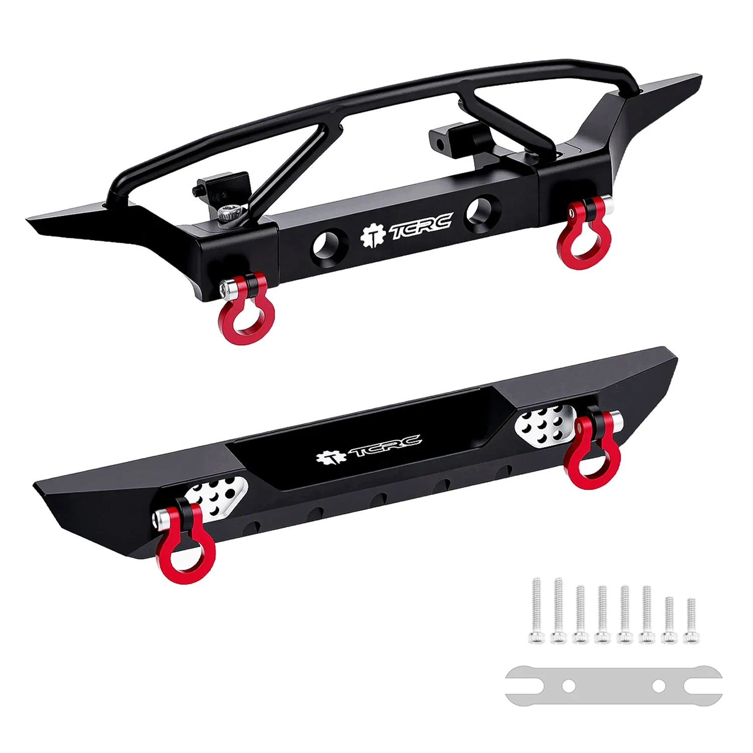 

TCRC Aluminum Front and Rear Bumpers set for 1/24 RC Axial SCX24 Jeep JT Gladiator Upgrades