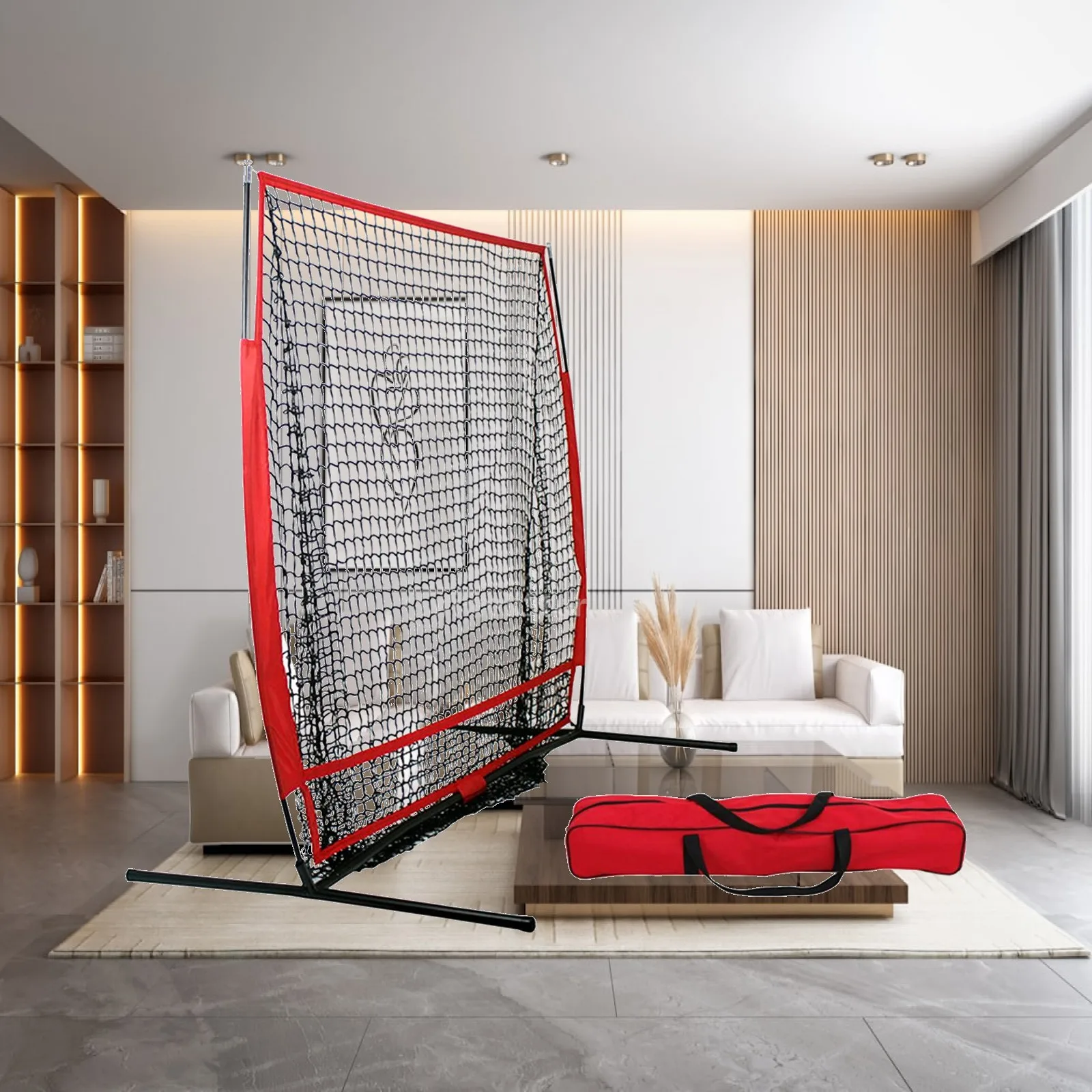 baseball-net-for-batting-sturdy-frame-portable-training-net-with-bag-softball-accessories-for-field-gym-indoor
