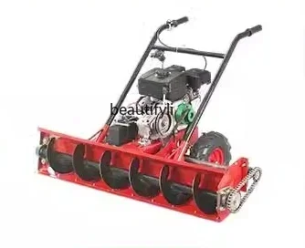 SS new Hand-push snow blower spiral small snow clearing equipment greenhouse household snow blower special tool