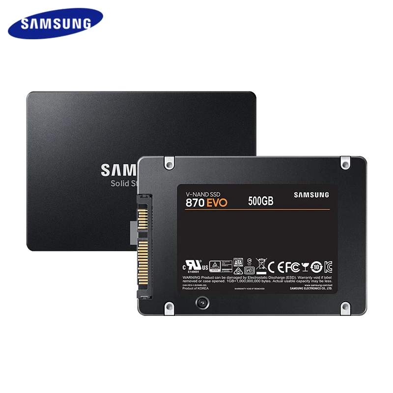 Imagem -04 - Samsung-disco de Estado Sólido Interno Disco Rígido Sata 870 Evo 1tb 2tb 4tb Ssd500gb 250gb 25 Sata Laptop Desktop pc