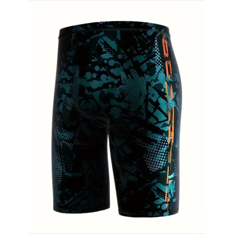 

Мужские спортивные плавки для плавания, быстросохнущие, с принтом до колен, для пляжного отдыха и тренировок по плаванию, с произвольным принтом.