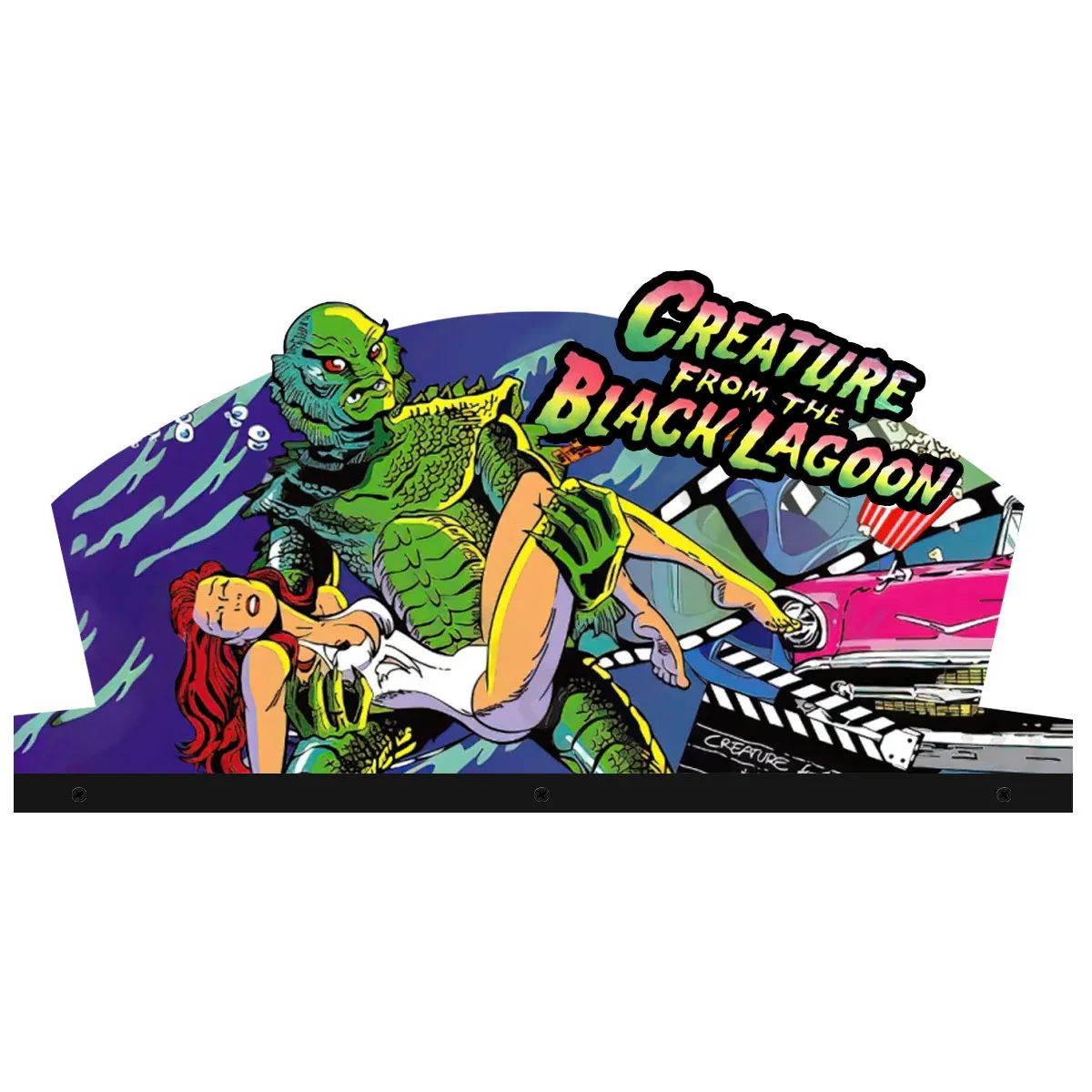 Creature From The Black Lagoon Topper Pinball Topper 3D Acrylic LED Topper Arcade Decor