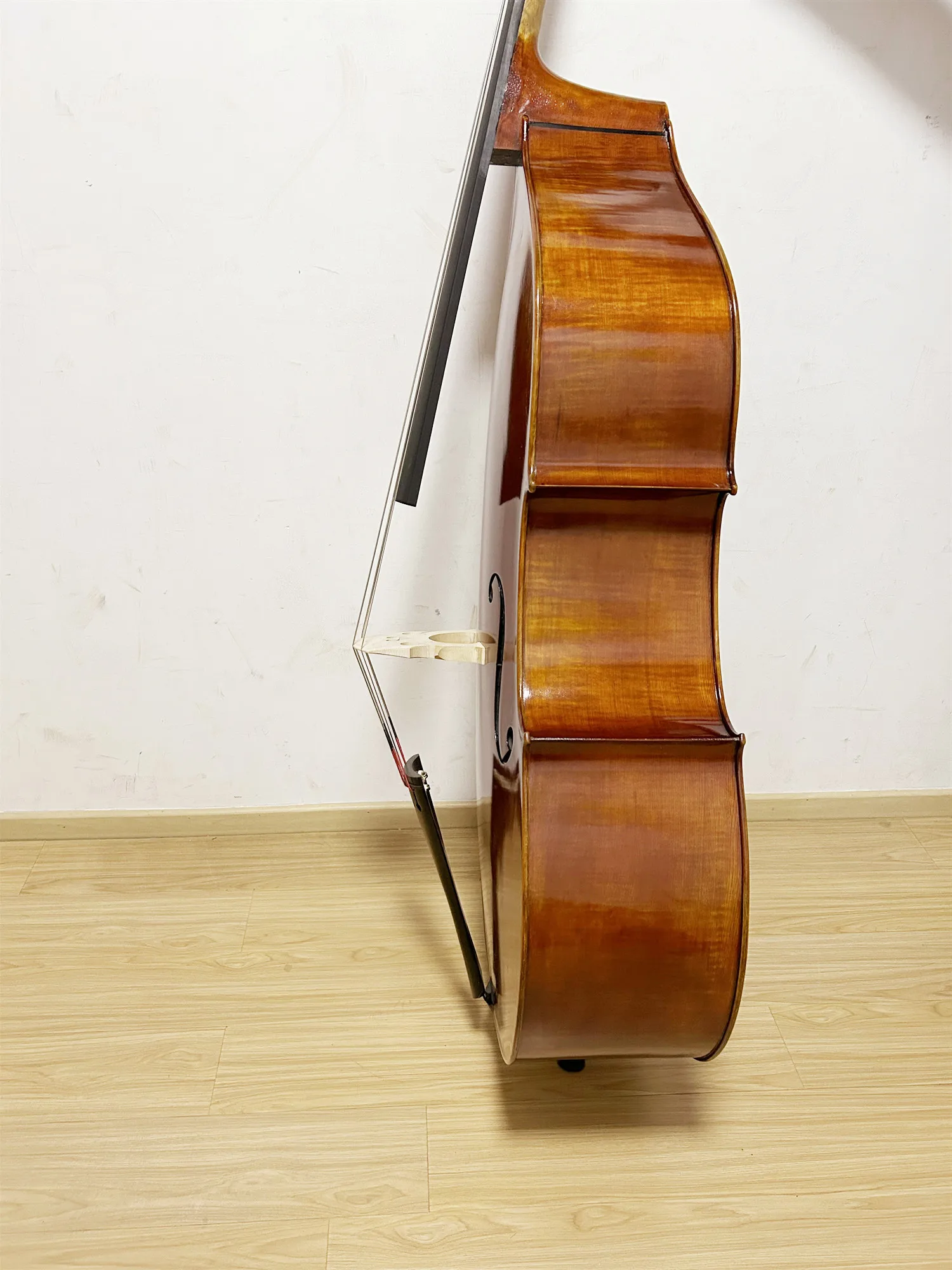 Unfinished Maple Spruce Solid Wood, Upright Double Bass, Made of High Quality, Contrabass with All Accessories, 3/4 - Image 2