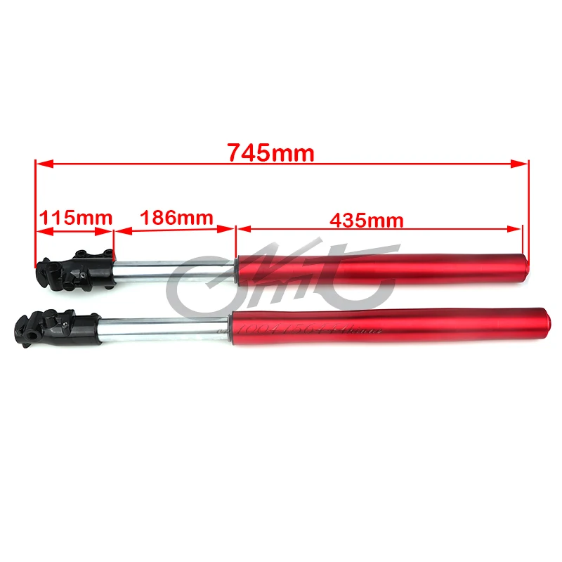 710mm Front fork shock absorber suspension used set for Apollo Kawasaki Motocross Modified Parts 6 colors