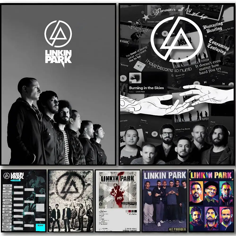 ملصق Rock Band L-Linkin Cool P-Parks ملصق ذاتي اللصق مناسب لأي سطح جدار مقاوم للماء والرطوبة