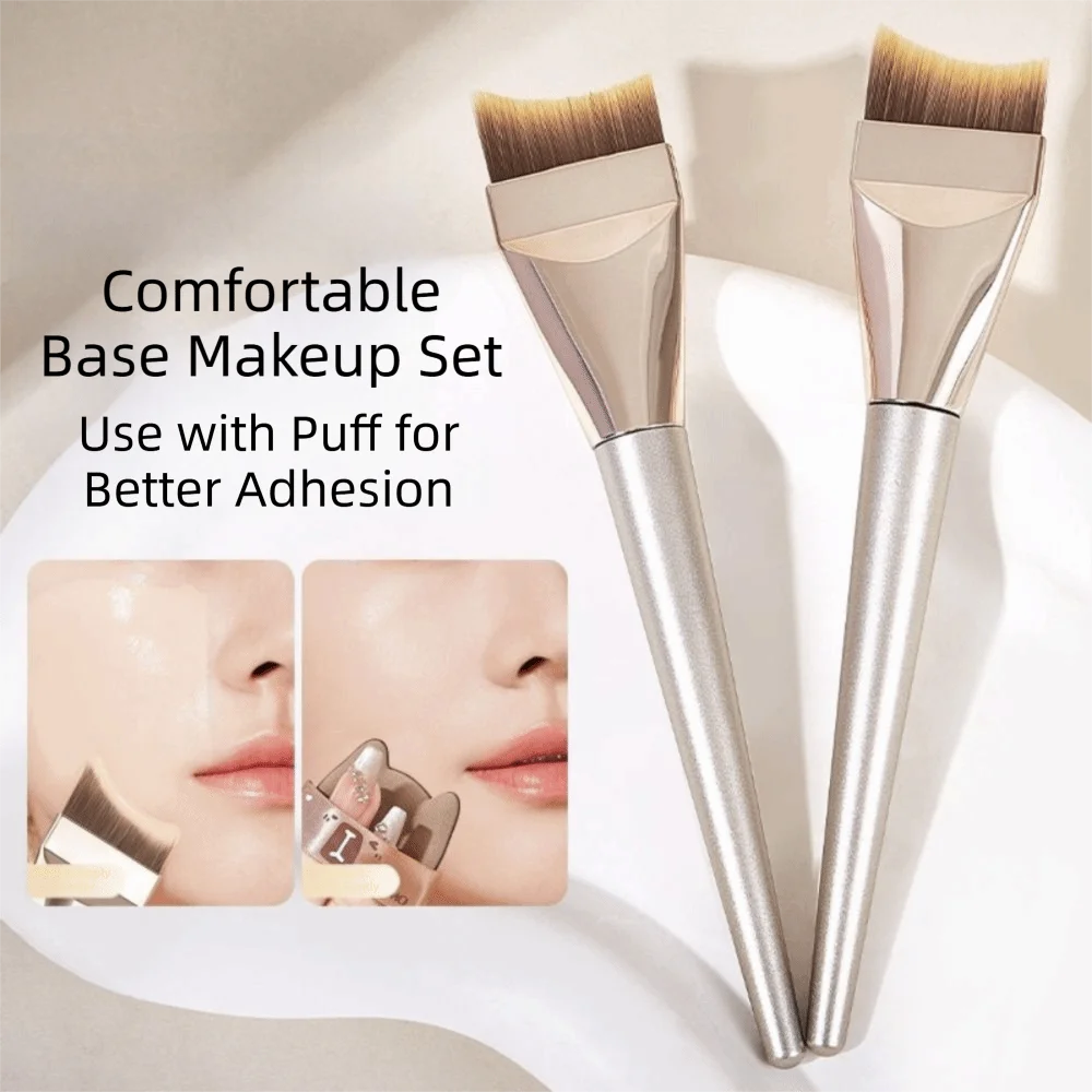 Lightweight Ultra Thin Foundation Brush Soft Bristles Thin Foundation Cream Brush Blending Seamless Flat Contour Brush