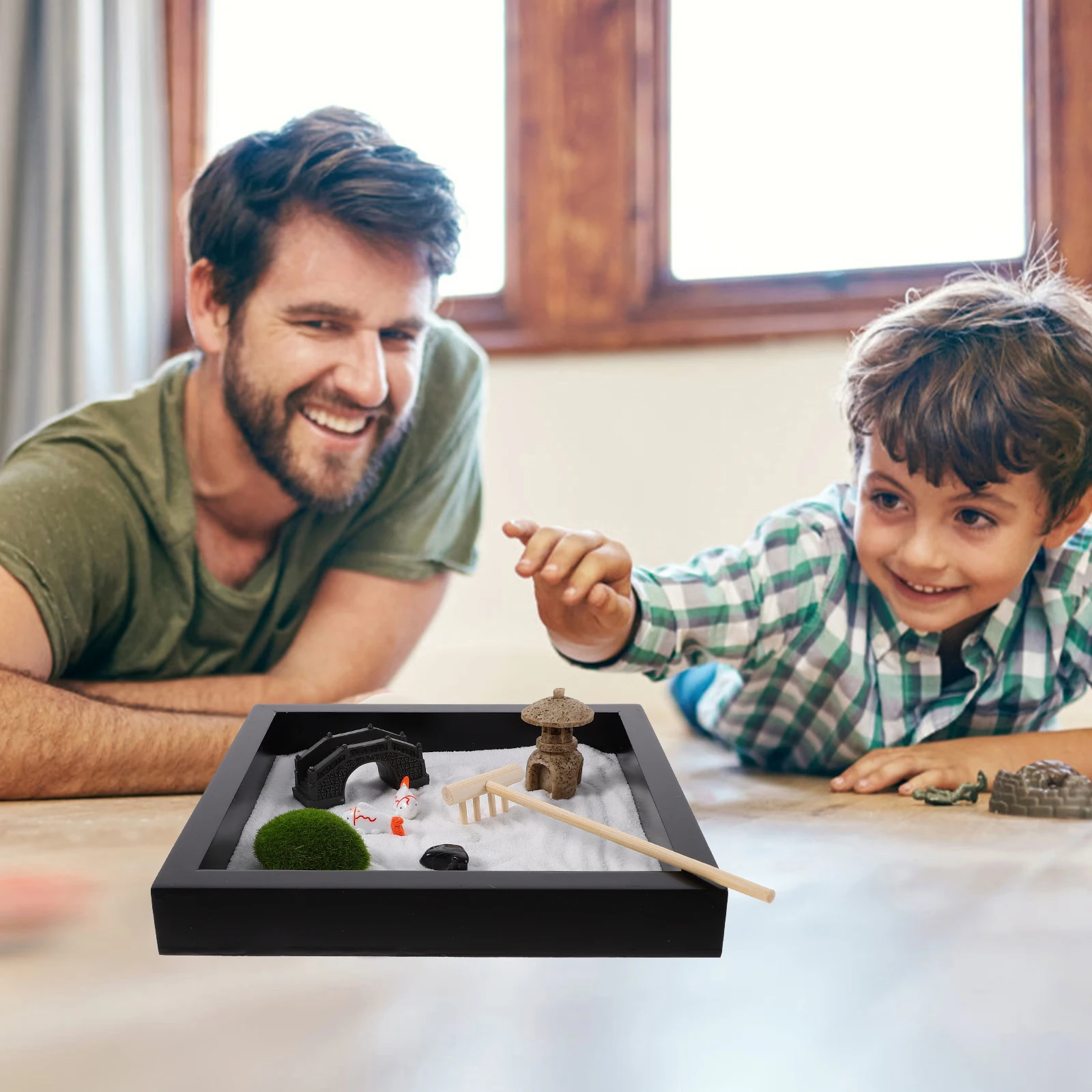

Деревянные украшения Zen Garden Kit Micro L scape S box Стол Artware Офисный стол nament S Модель в японском стиле для дома