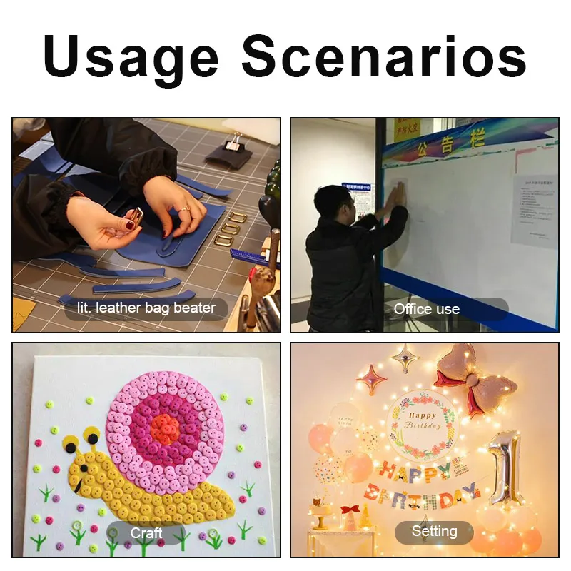 10/50 m gewöhnliches doppelseitiges Klebeband, langlebige Haftung, hochviskoses Studenten-Briefpapier, transparent, spurlos, Werbung für Zuhause