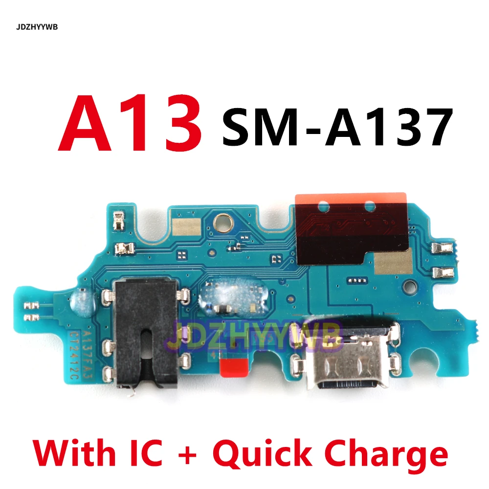 Puerto de carga USB Cable flexible para Samsung Galaxy A13 4G 5G A135 A136 A137 A135F Módulo de placa de carga con micrófono