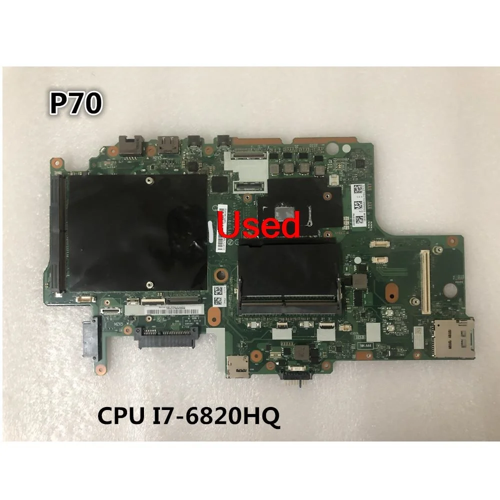 Used For Lenovo ThinkPad  P70 Laptop Motherboard With CPU SR2FU i7-6820HQ BP700 NM-A441 FRU 01AV312 00NY343