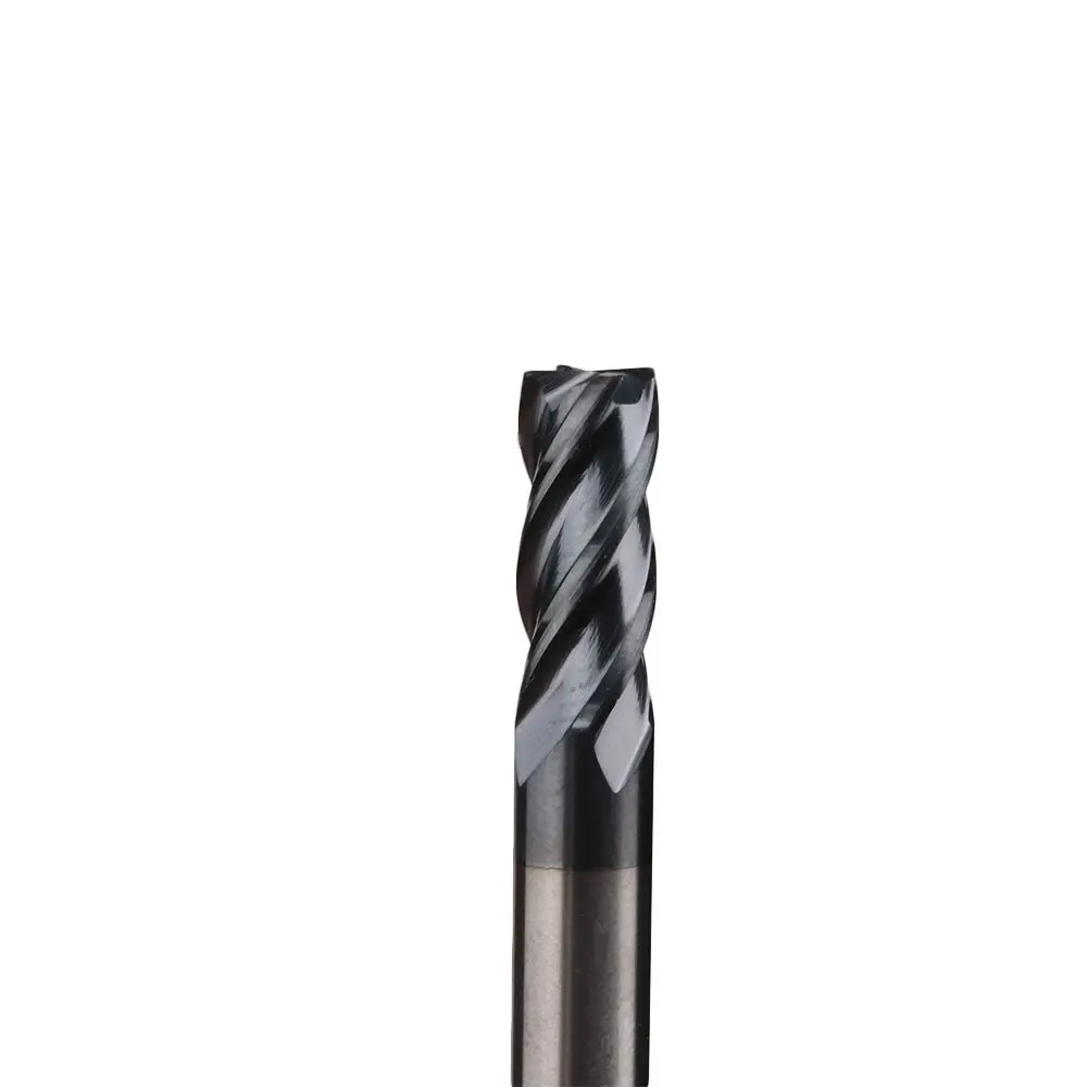 New 50mm Length 1/1.5/2/2.5/3/4/5/6mm Endmill Cutting Machine Tools 4 Flute Mill Milling Cutter