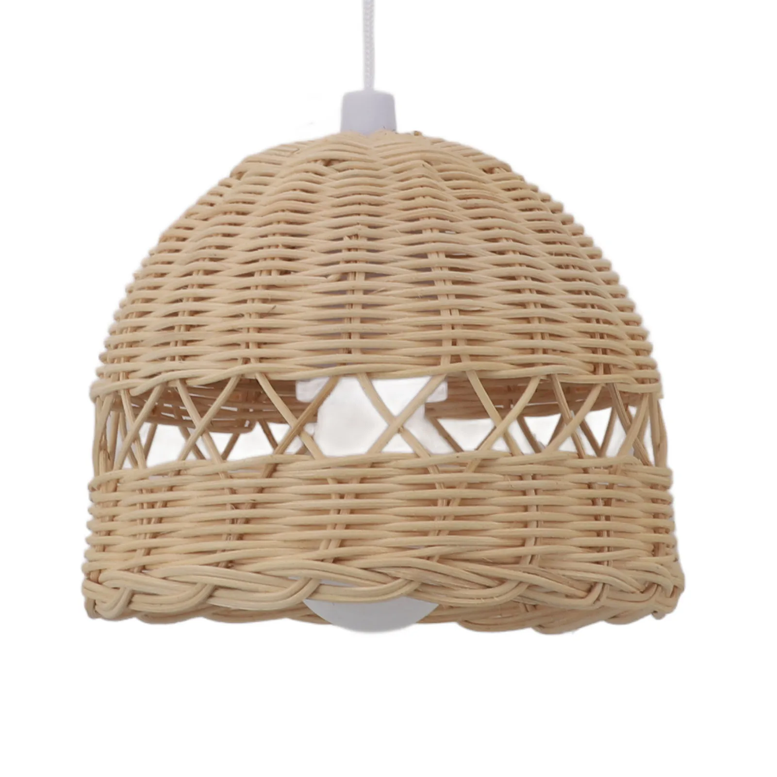 

ZK30 Rattan Pendant Light Modern Nordic Style Hand Woven Rattan Hanging Lighting for Children Room Homestay Photography Props