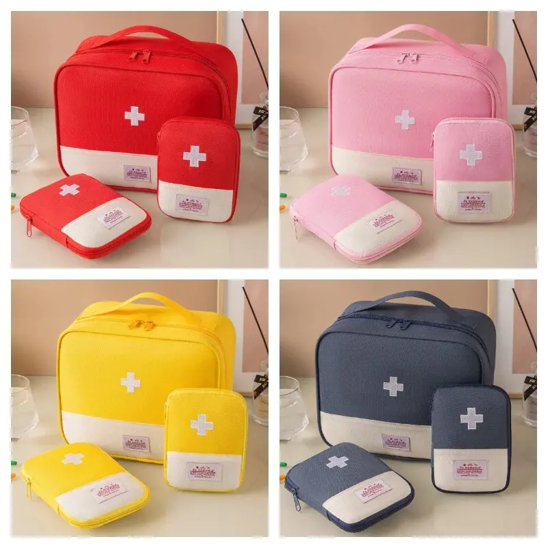 

Wholesale 3 Pcs/set Portable Medical Storage Bag Camping Emergency First Aid Kit Organizer Home Outdoor Travel Pill Case