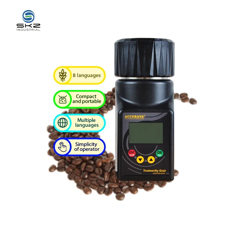 SKZ111B-2-PRO เครื่องวัดความชื้นเมล็ดกาแฟข้าวเปลือก เครื่องวิเคราะห์ความชื้นสําหรับขาย