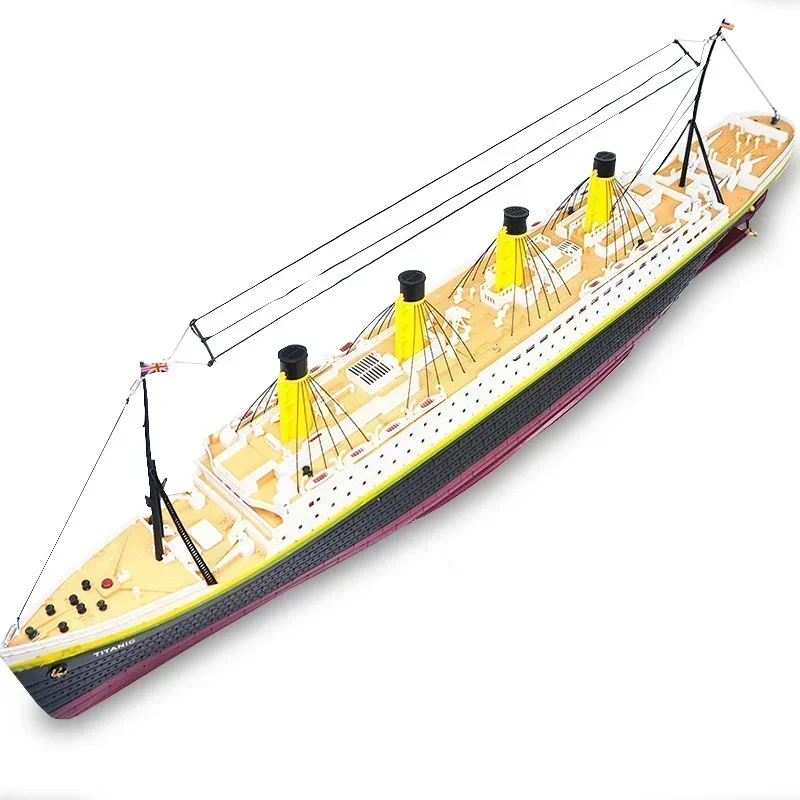 Hot Selling Rc Titanic Remote-controlled Cruise Ship Water Toy Model Diy Assembly Electric Model Children\'s Outdoor Toy Gifts