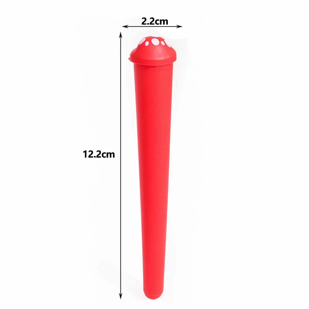 5/10/30/50pcs King Size Mushroom Cap Cigarette Paper Sealed Container Waterproof Pill Box Storage Plastic Tube Home Accessories
