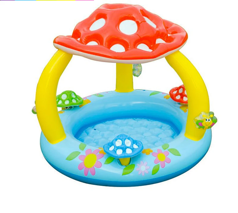 Mushroom shading inflatable play pool, swimming pool, wave ball, ocean ball pool, baby play sand pool