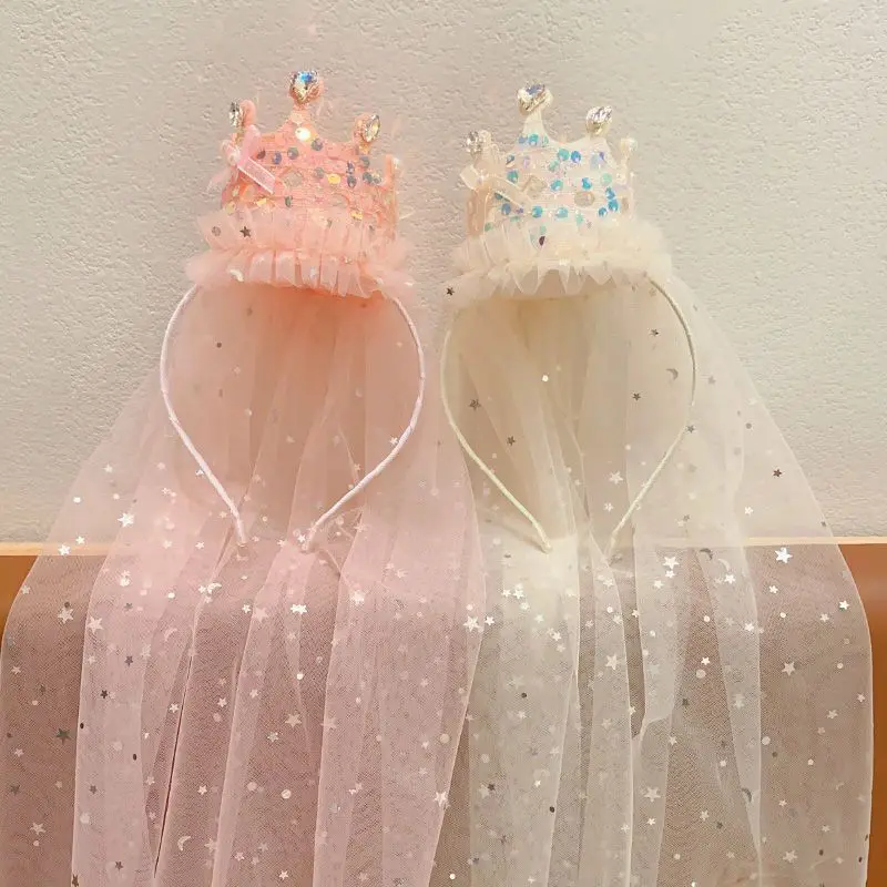 

Girl's Sweet and Exquisite Hairpin,Princess Baby Crown Headband Accessory,Birthday Hat Atmosphere,Photo Props, Scene Arrangement