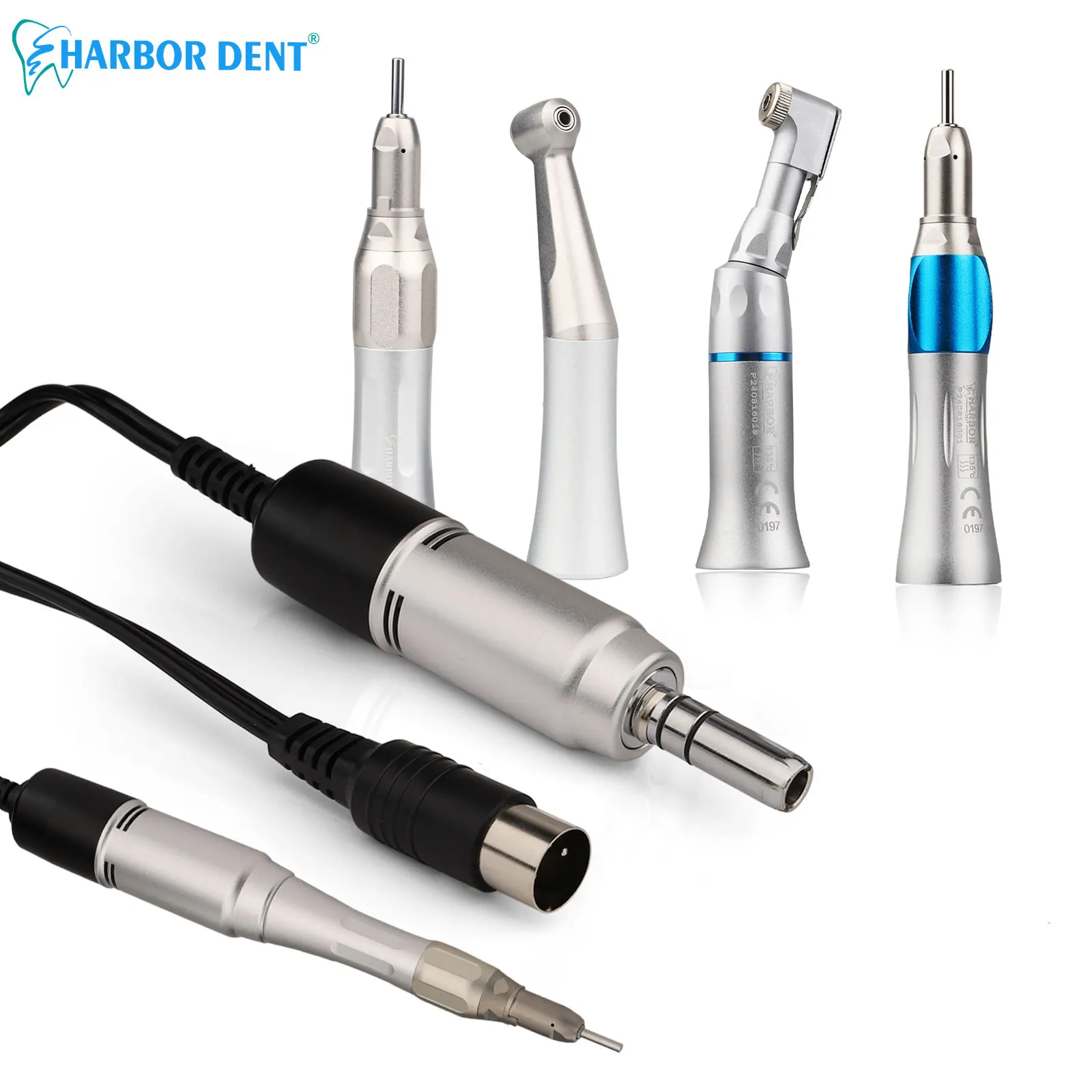 

35000 RPM Dental Lab E-type Electric Micro Motor Straight Contra Angle Handpiece For Micromotor Polisher Dental Supply