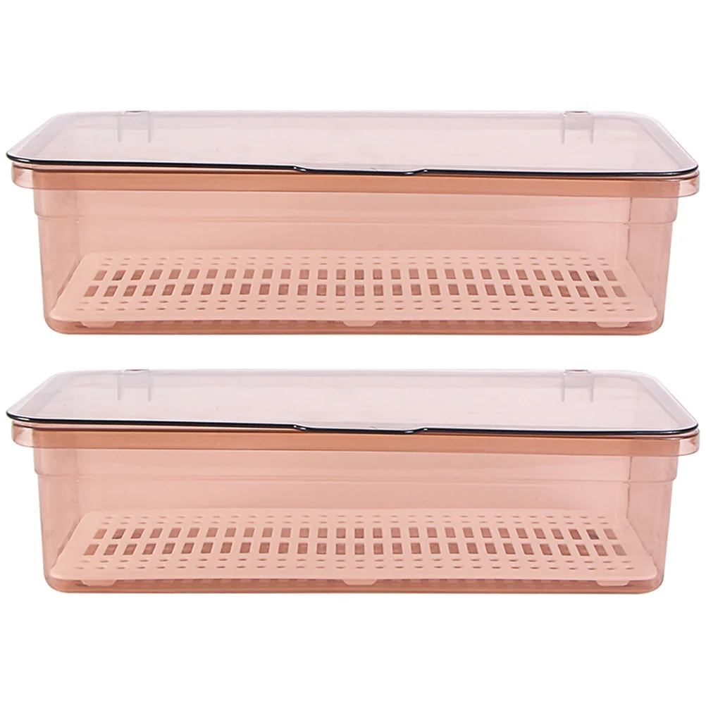 

2 Pcs Storage Rack Chopsticks Box Travel Kitchen Cabinets Utensil Pp Flatware Holder