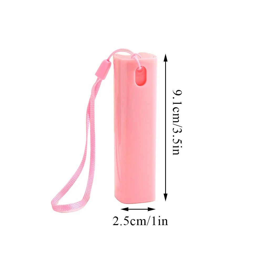 10ml Mini Perfume Dispenser Portable Alcohol Spray Refillable Empty Bottle Leak-Proof Lanyard Sanitizer Dispenser Water Sprayer 