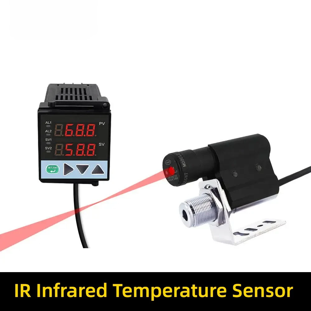 Laser Short Ir Infrared Temperature Sensor Industry Oven -50 To 125 Degree 300c Heat Temp 24v Digital 4-20ma