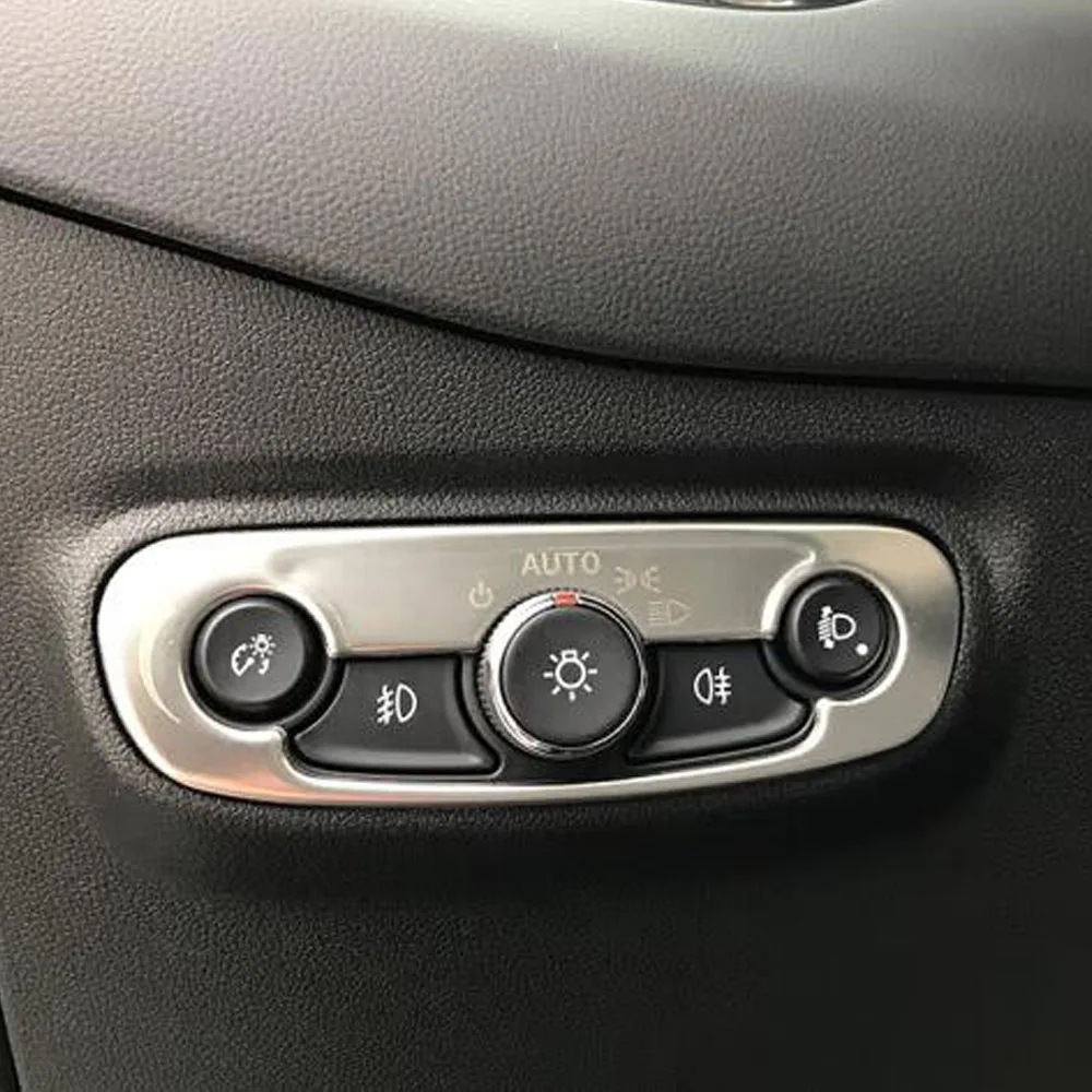 For Chevrolet Equinox Third GE 2017-2021 Silver Stainless Steel Car Gear Shift Knob Cover Rear Air Conditioning Outlet Vent Trim