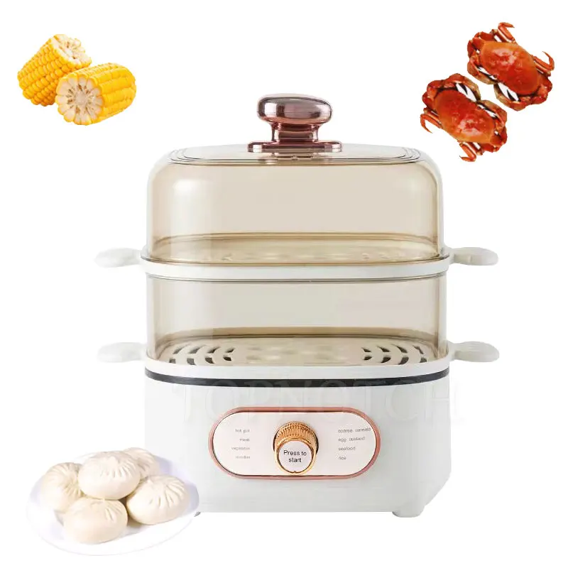 

Бытовая электрическая пароварка 220 В, машина для приготовления на пару, 2 слоя, мультиварка, кастрюля для приготовления пара