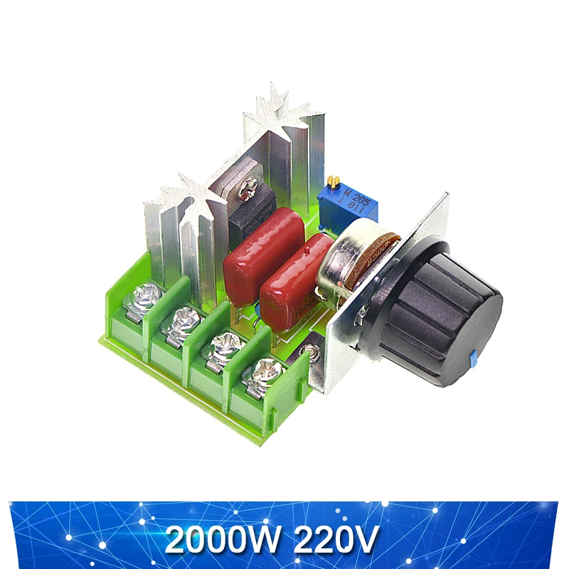 2000W 4000W 220V High Power Voltage Regulators SCR Speed Controller Electronic Voltage Regulator Governor Thermostat