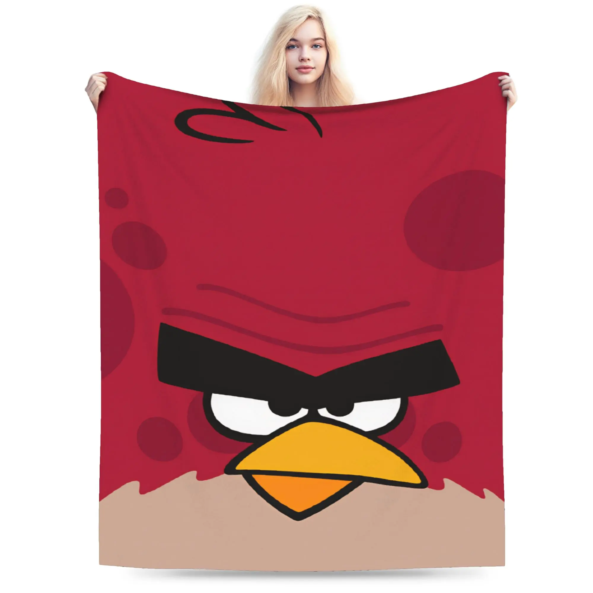 Birds Game Soft Comfy Blankets For Living Room  Funny Bedding Throws Winter Plane Travel Flannel Bedspread
