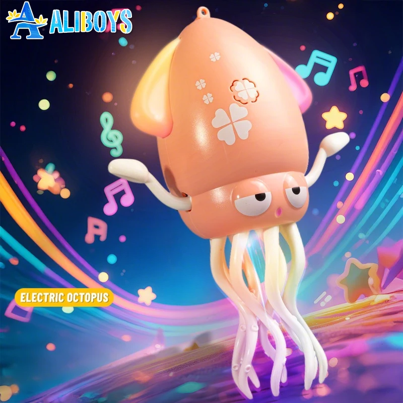 Elektronische dansende octopus Automatisch vermijd kruipend huisdier Cartoon Interactieve ontwikkeling Bewegend educatief peuterspeelgoed Kid Gift
