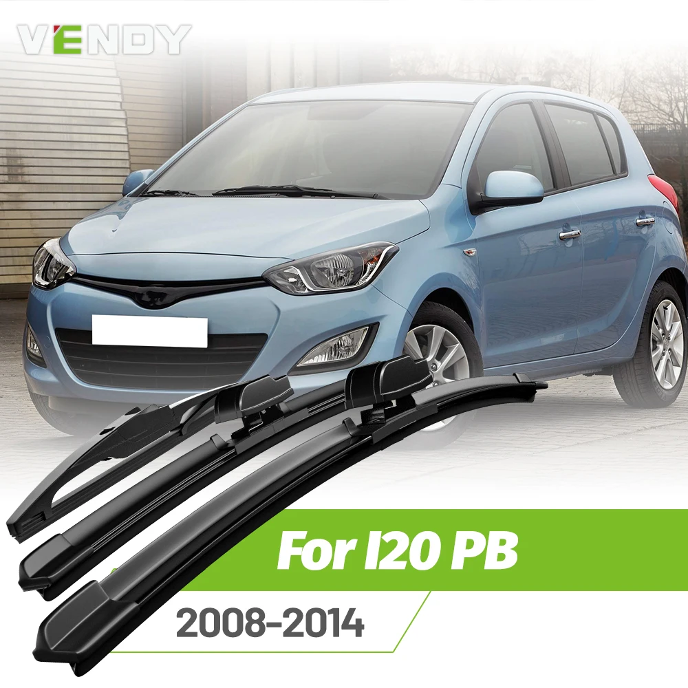 

Front & Rear Wiper Blades Set For Hyundai I20 PB MK1 2008-2014 Windshield Windscreen Window Rain Brushes 24"+16"+12"