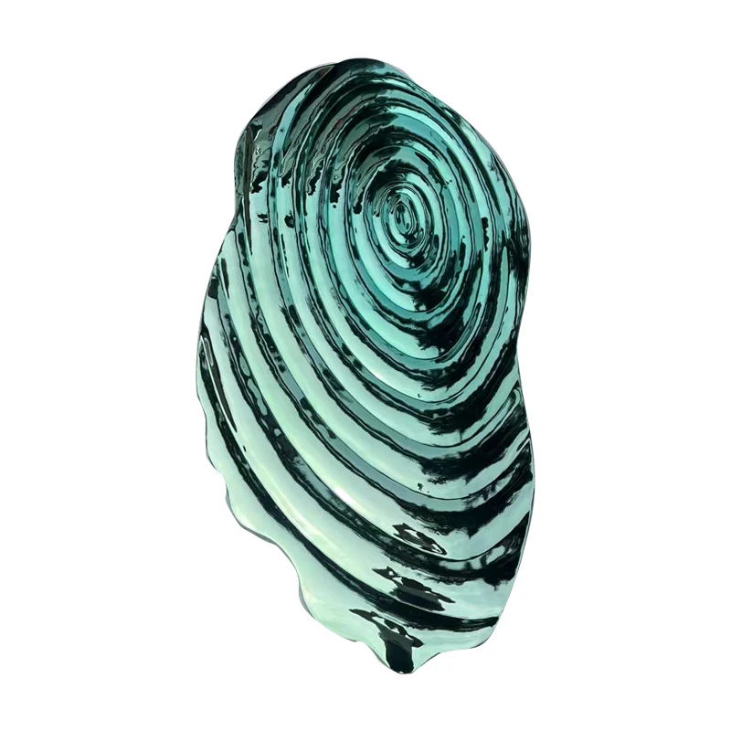 %S_ Modern Abstract Geometric Hanging Stainless Steel Mirror Art Deco Profiled Wall Sculpture Customized Color Office/Commercial