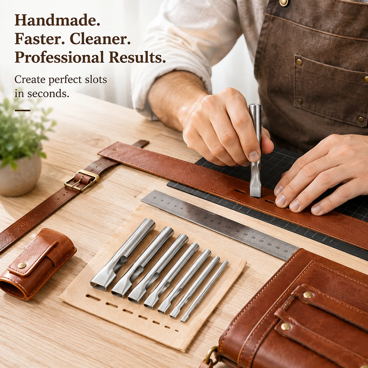 Leather Punch Revolving - Leather Flat Punch DIY Leather Punching