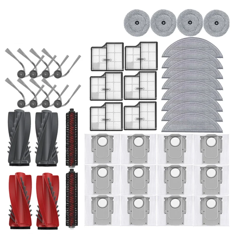 -ABJZ Mop Cloth Accessories High Efficiency Filter Main Side Brush HEPA Filters Mop Pads Dust Bags