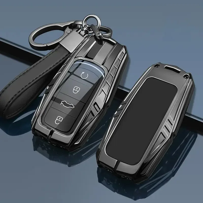 

Metal Car Remote Key Case Cover Shell Holder Chain Fob For Chery New Arrizo 5 PLUS Tiggo 8 PRO 7 Plus 9 Omoda 5 Accessories 2024