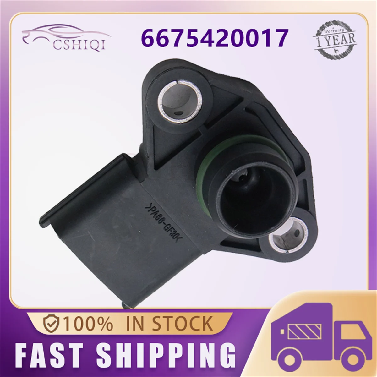 6675420017 MAP Intake Air Boost Pressure Sensor For Ssangyong Rexton Kyron Acyton Rodius Stavic Kyron Sports 2006 2005-2011 2012 view 4