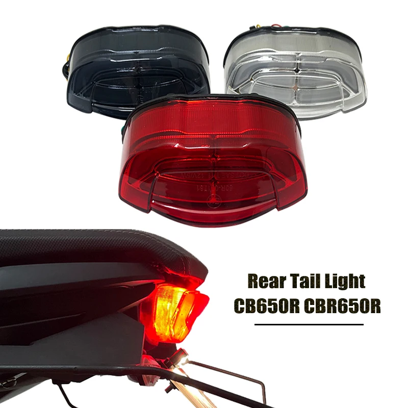

For Honda CBR650R CB650R CB300R CB250R CB150R 2018-2023 2022 Motorcycle Rear Tail Light Brake Turn Signals Integrated LED Light