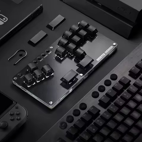 Haute42 Gamerfinger Hitbox Fighting Game Mini Game KeyBoard Arcade Fight Sticks For PC /Ps3/ Ps4 /Switch Hitbox Control Keypad