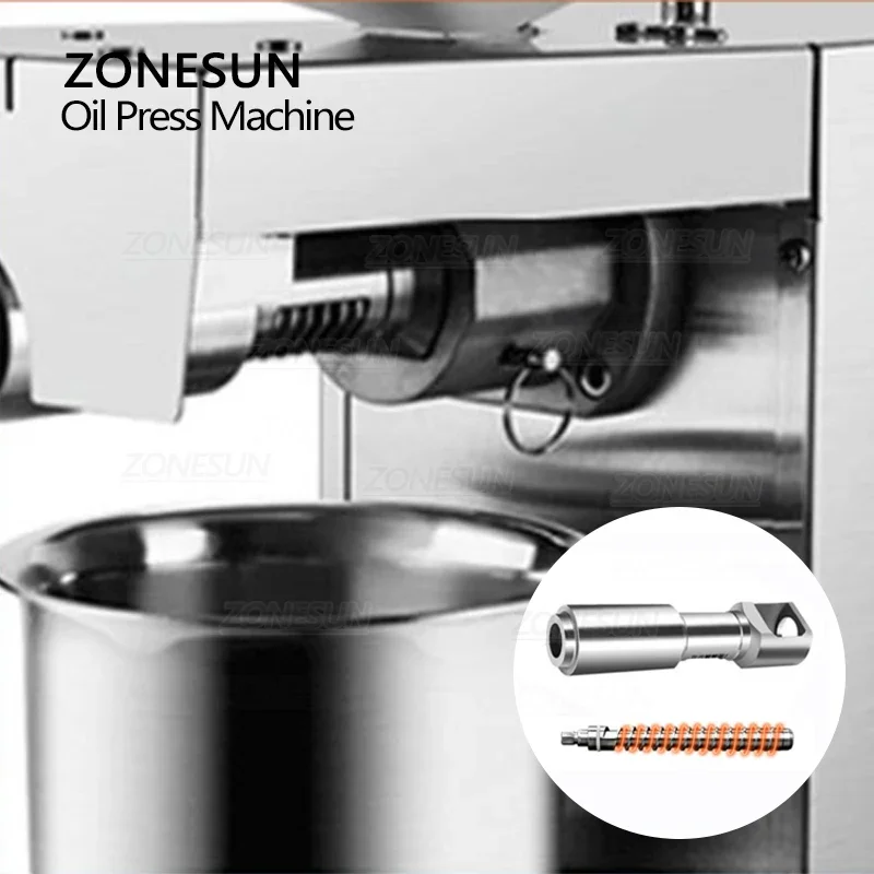 ZONESUN ZS-ZY22A Automatic Soybean Oil Press Machine Sunflower Seed Oil Peanut Olive Sesame Corn Almond Seeds Extractor