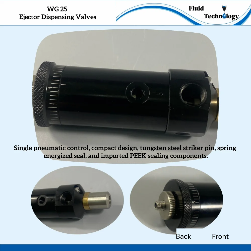 Liujiang Spray Valve High Precision Needle Jet Valve Single Liquid Single Acting Thimble Type Silicone Dispensing Valve