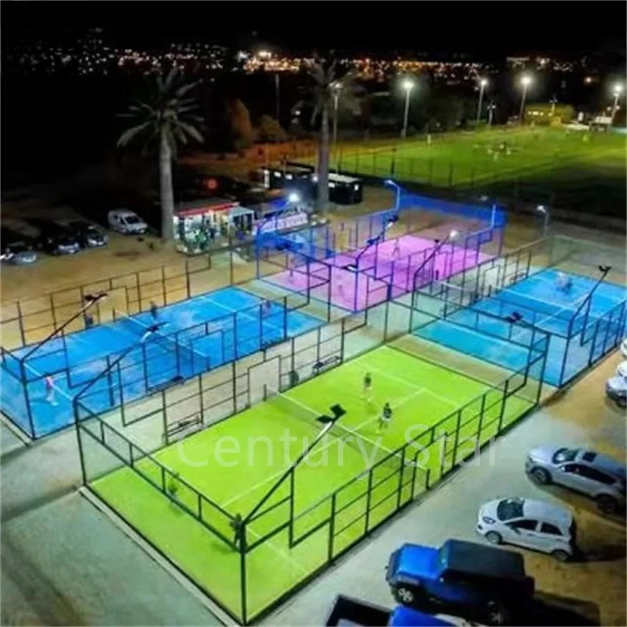Best New arrival Panoramic Padel court  hottest Design Panoramic Padel Tennis court highly quality paddle court